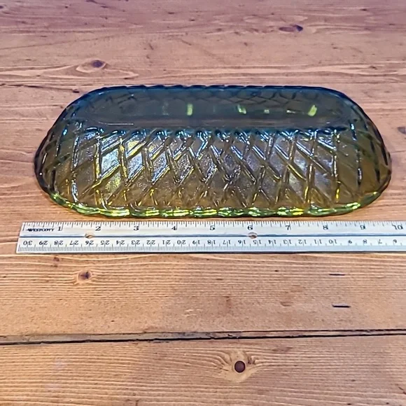 Indiana Glass green oblong celery dish - Picture 3 of 5